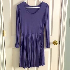 Purple long sleeve dress